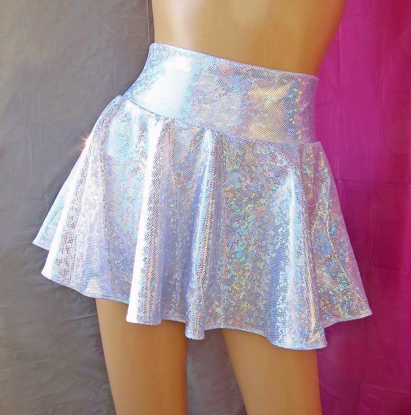 Holographic hotsell skater skirt