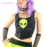 Black Lime Alien Top