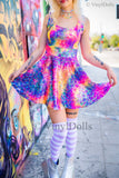 Rainbow Mermaid Skater Dress