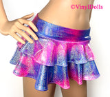 Twinkle Pink Blue Purple Micro Skirt