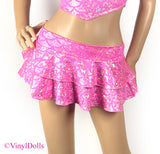 Candy Pink Mermaid Mini Skirt