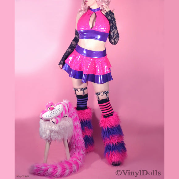 Cheshire Cat Set - Top, Skirt, Fluffies