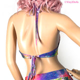 Rainbow Mermaid Keyhole Top